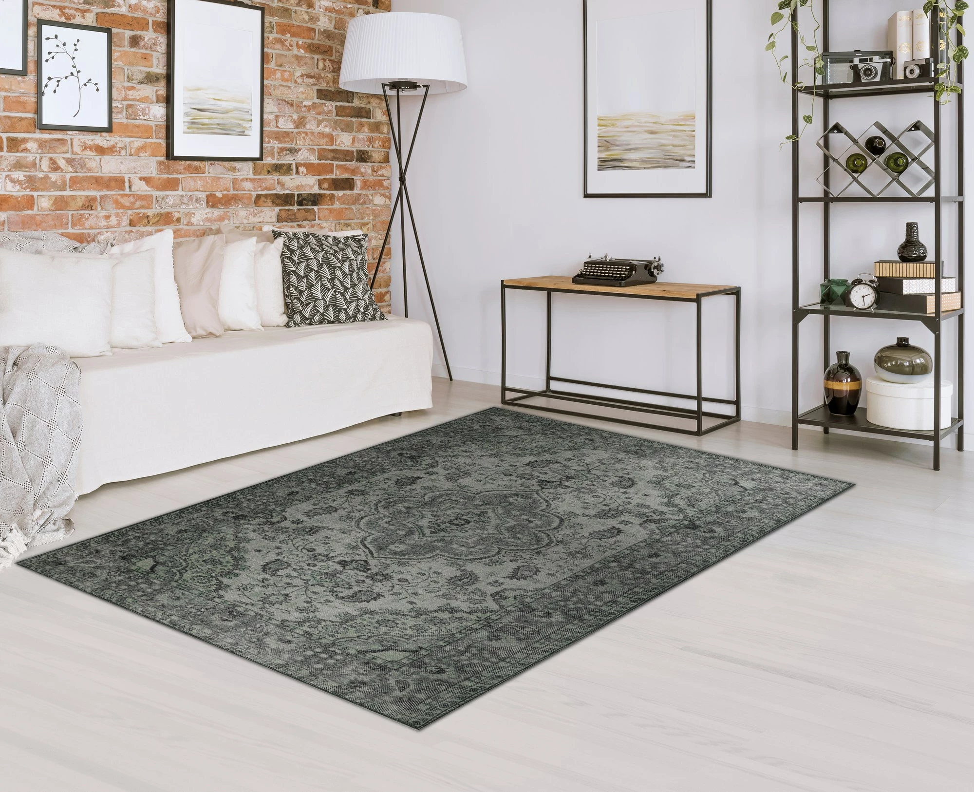 Qilim (150 x 230) Conceptum Hypnose, Blues Chenille - i gjelbër AL 139
