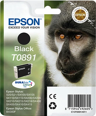 Toner Epson T0891 DURABrite Ultra, 5.8ml, e zezë