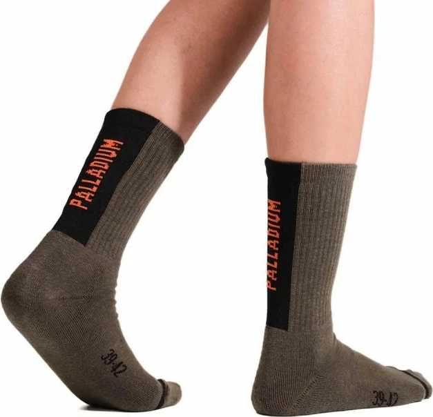 Çorape mesatare Palladium për meshkuj, të gjelbra