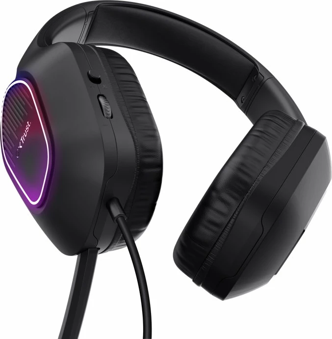 Kufje gaming Trust GXT 416 Zirox me mikrofon, 3.5 mm + USB (LED)