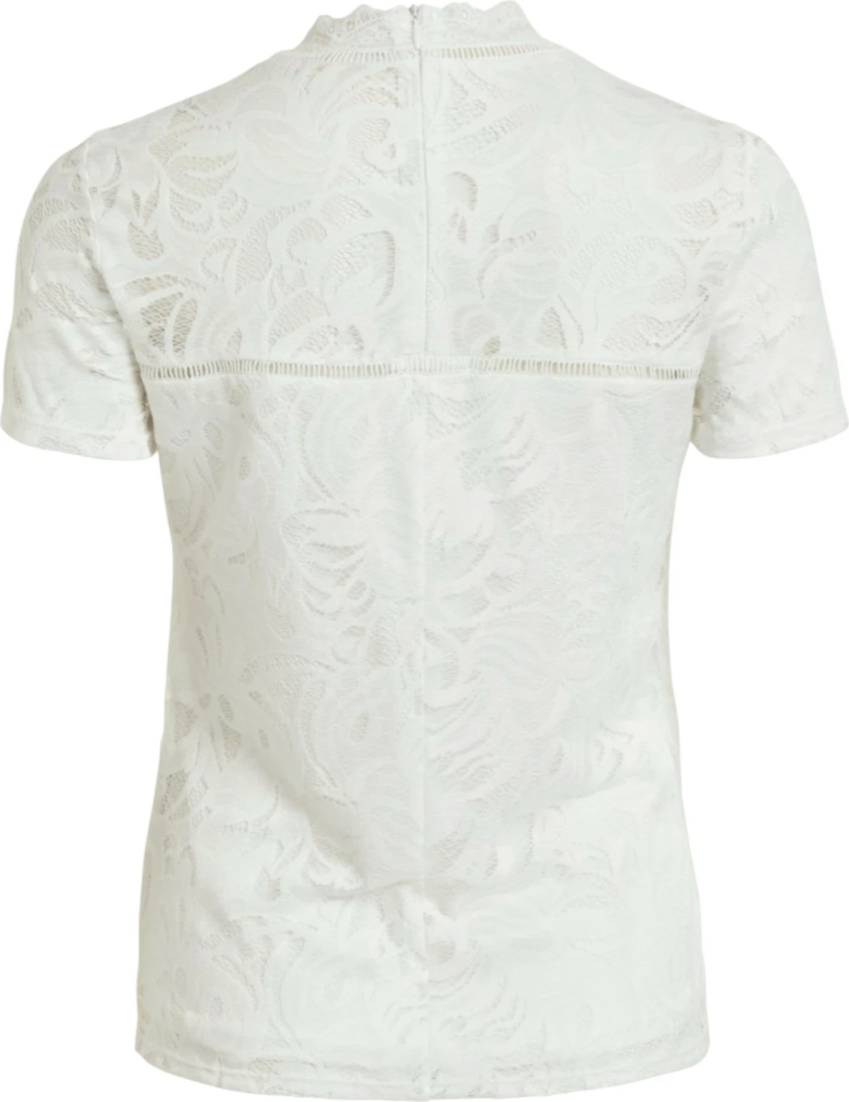 Maicë për femra Vila Clothes VISTASIA S/S LACE, krem [Madhësia: XS]