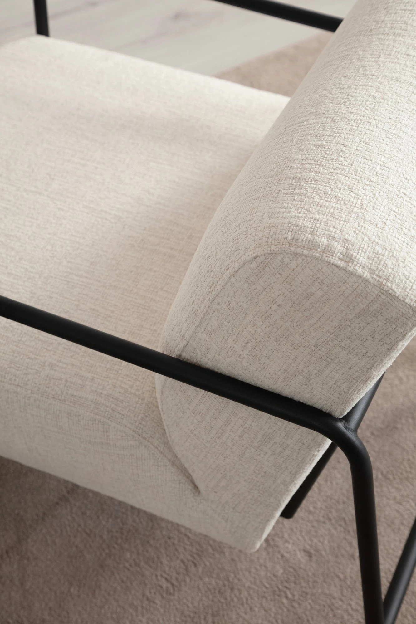 Karrige krahu Atelier del Sofa, Eti Bergere, e bardhë
