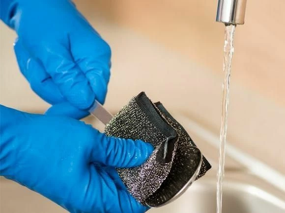 Sfungjer çelik Vileda Glitzi Power Inox, 2 copë