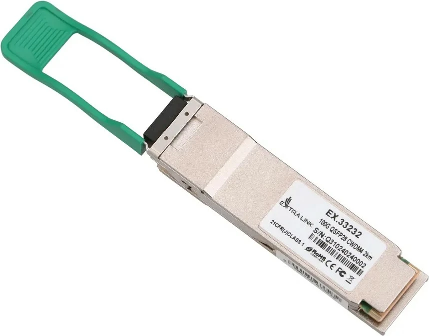 Modul QSFP28 Extralink EX.33232, 100Gb/s, Single-mode, 2km, Duplex LC