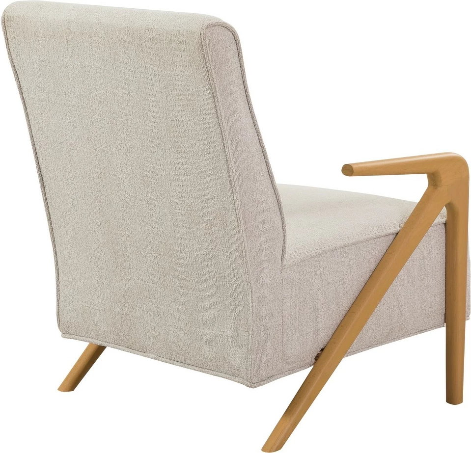 Set divan-krevat Atelier del Sofa, Larus Wood, ngjyrë lisi dhe krem