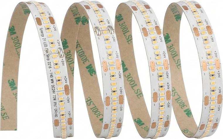 Shirit LED Synergy21 Flex Strip 2216, 140 LED, 72W, DC 24V, IP67, CRI>90, bardhë e ngrohtë
