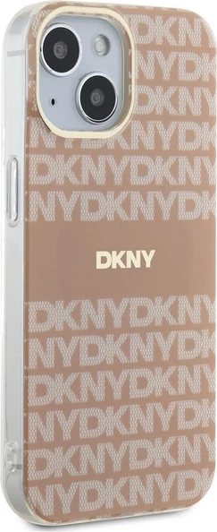 Mbështjellës DKNY IML Mono & Stripe MagSafe për iPhone 15/14/13, rozë