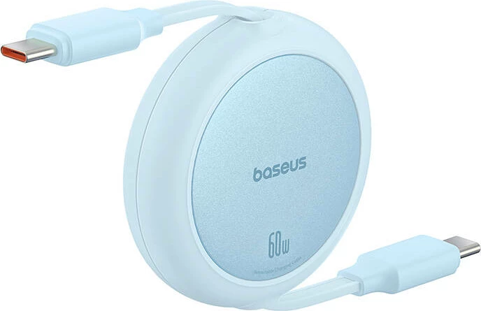 Kabllo USB-C në USB-C Baseus Free2Pull Mini, 1m, 60W, Blu