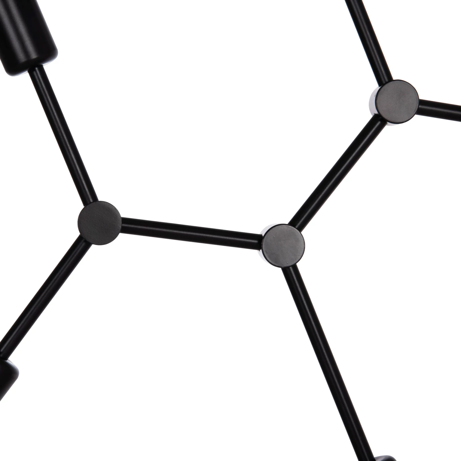 Llambë tavani varëse LIGHTY, 4 drita, metal i zi, FH7405.11, 57x5x52cm