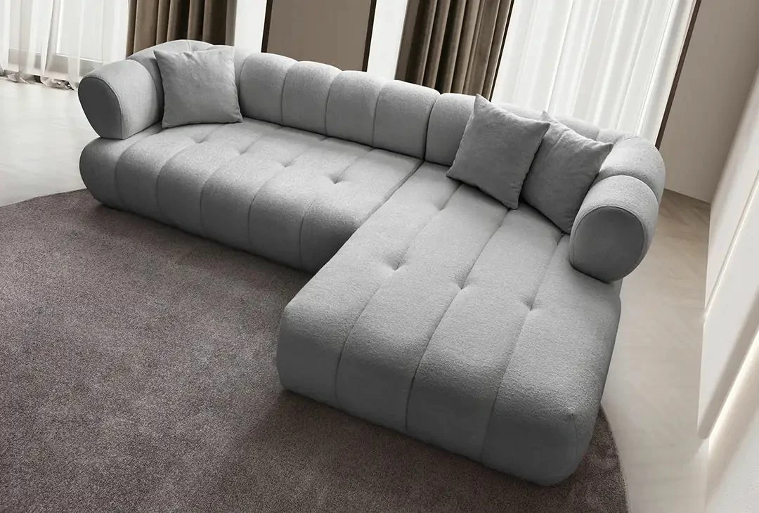 Këndare Petra, e djathtë, ngjyrë gri, Atelier del Sofa