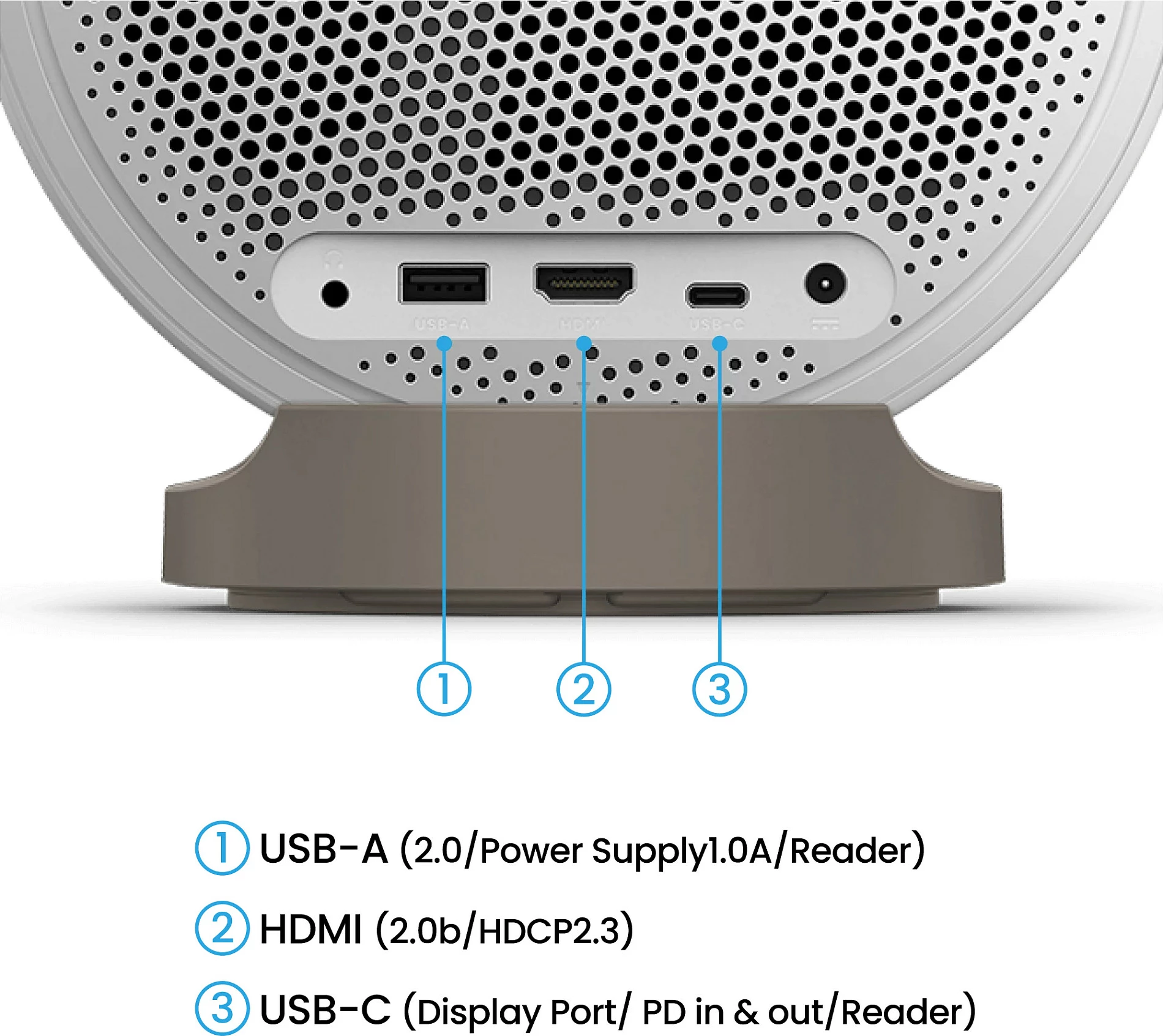 Projektor BenQ GV32, Full HD, Smart, Wi‑Fi, Bluetooth, AirPlay, i bardhë