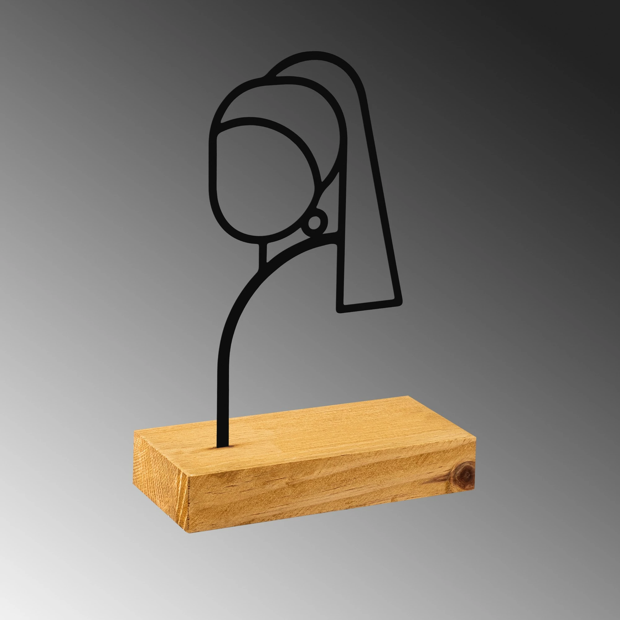 Objekt dekorativ Aberto Design, perlë - e zezë