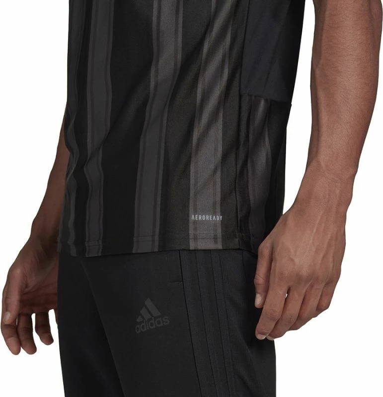 Fanellë futbolli për meshkuj adidas, e zezë dhe gri