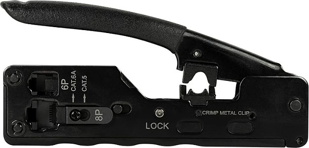 Pincë krimpimi LogiLink, Cat5e/Cat6/Cat6A, RJ45/RJ12, e zezë