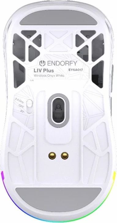Maus wireless Endorfy LIV Plus Onyx, RGB, i bardhë