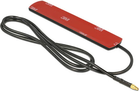 Antenë LTE DeLOCK 89525, omni-drejtimore 3 dBi, MMCX, kabllo 3 m, e zezë