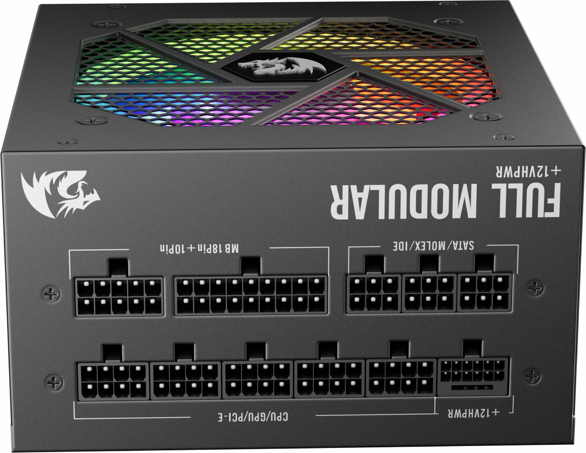 Furnizues rryme ATX Redragon GC-PS007-1-V2 850W 80 Plus Gold, plotësisht modular, RGB, i zi