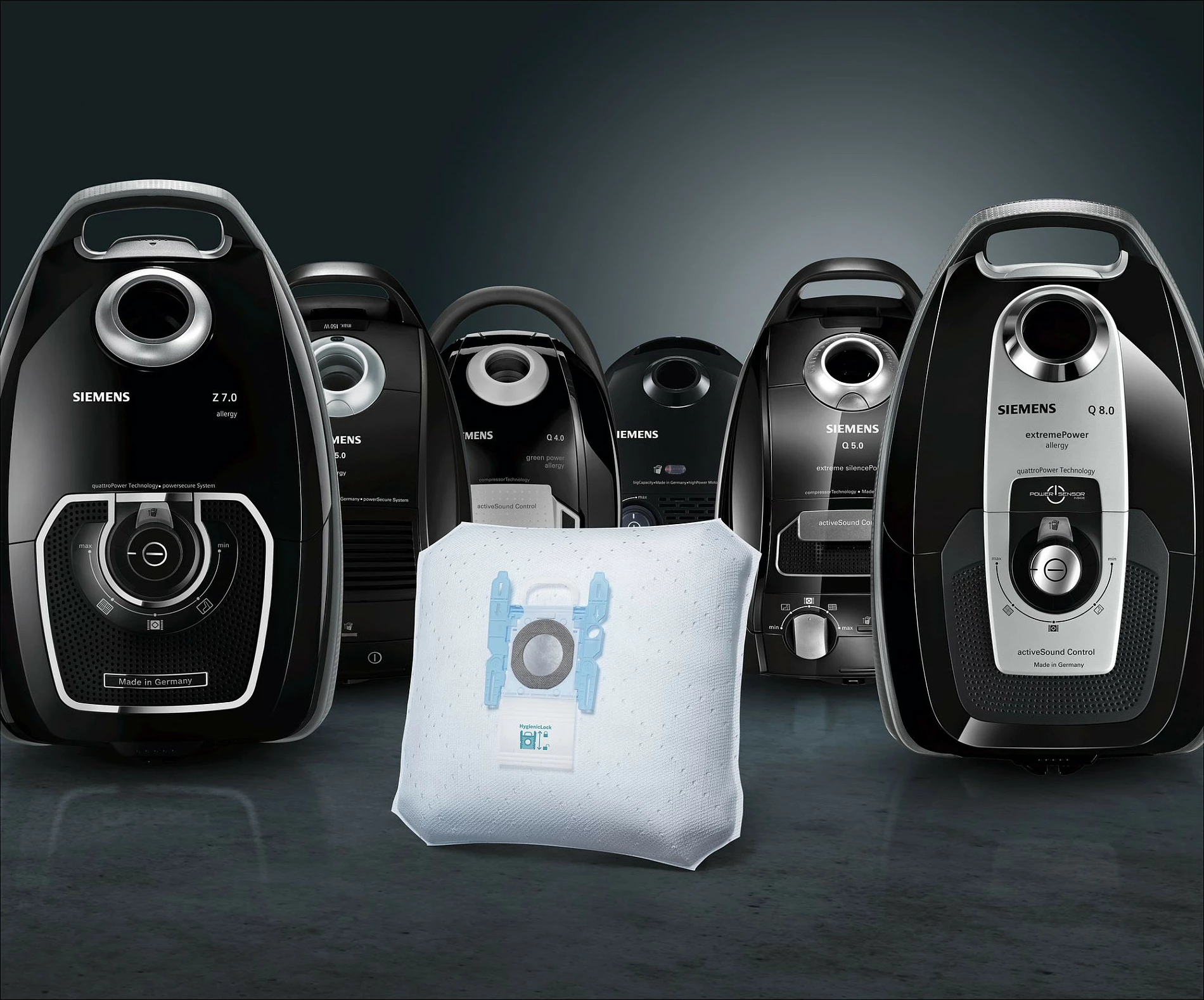 Qese pluhuri Siemens VZ41FGALL powerProtect G ALL, set 4 copë, e bardhë