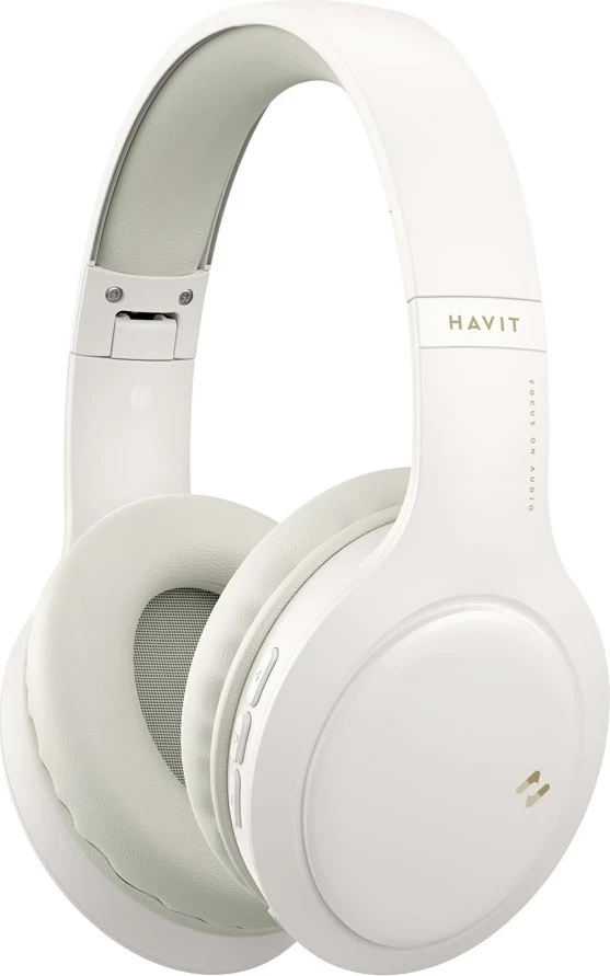 Kufje Havit H633BT, wireless, mbi vesh, Bezhë