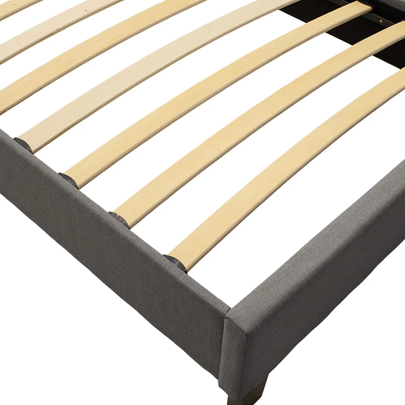 Krevat Mago në material ngjyrë gri e errët 100x200cm