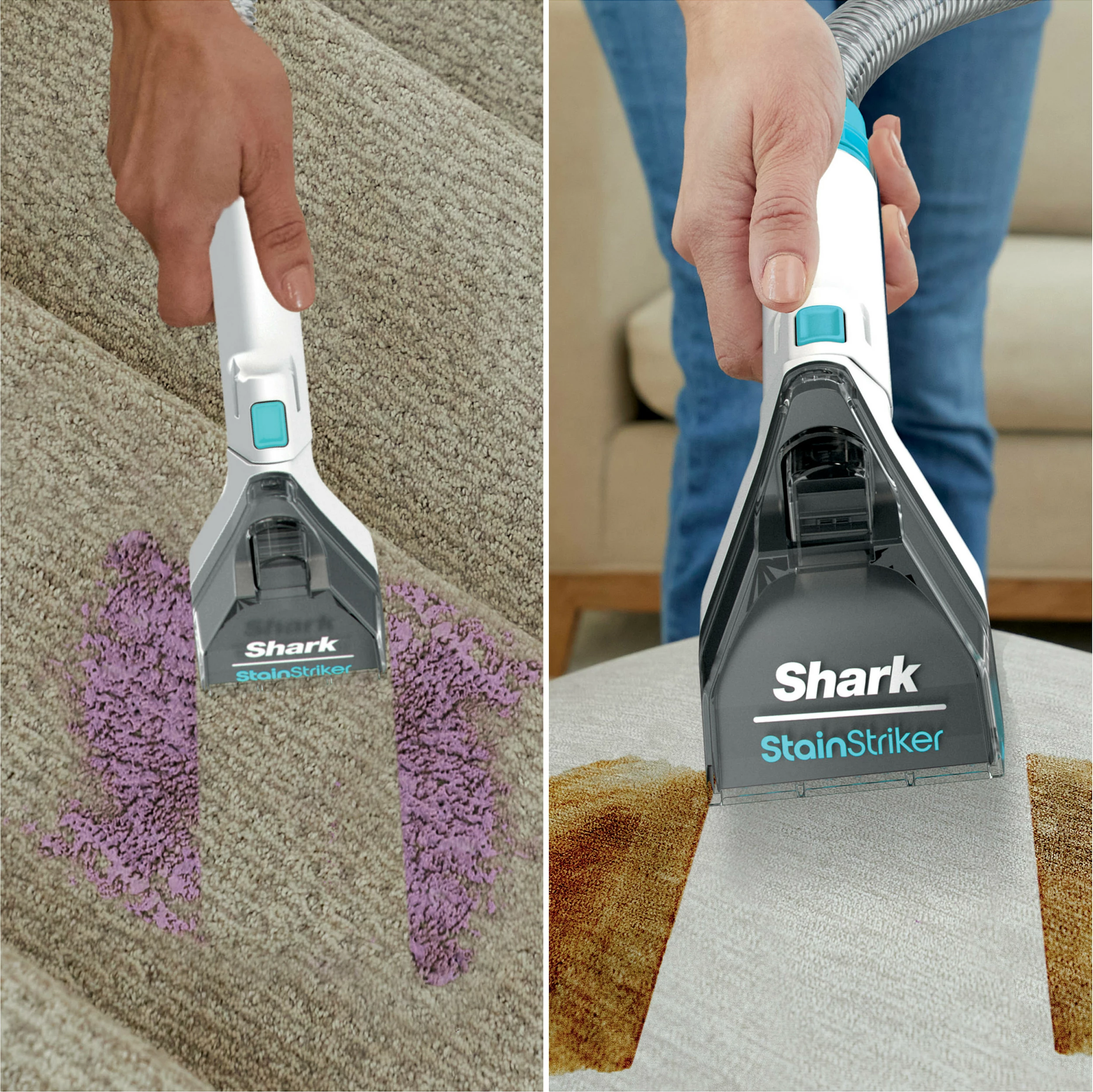 Pastrues njollash për tepih Shark StainStriker PX200EUT, 450W, portativ, i bardhë