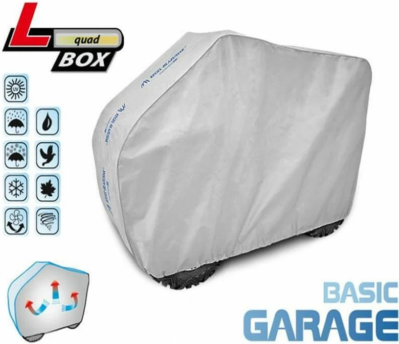 Mbulese Per Atv Kegel, Seria Basic, Madhesia L Per Quad Me Kuti, Ngjyre Gri.