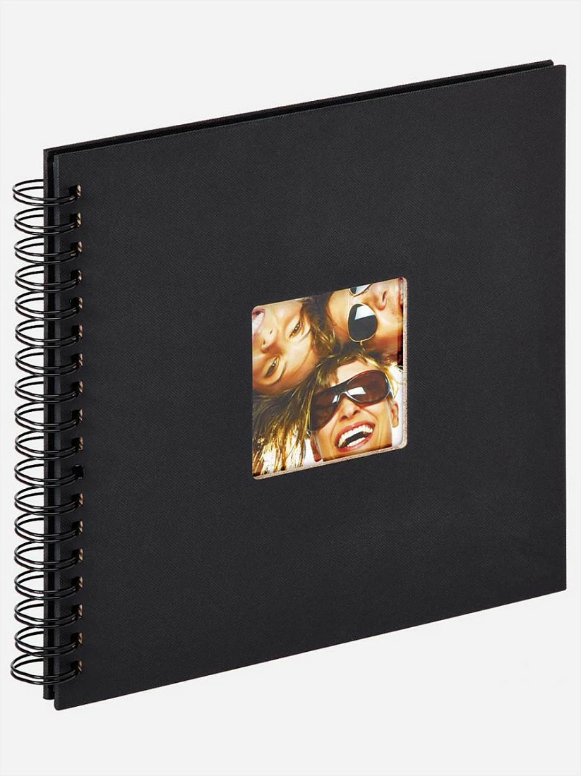 Album fotografish Walther Fun SA108B, spiral, 26x25 cm, 40 faqe të zeza, i zi