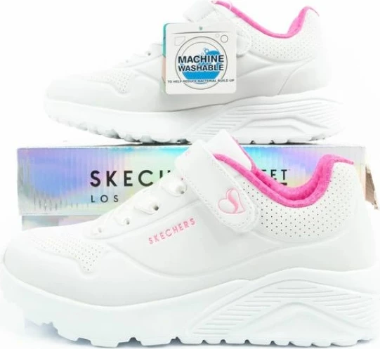 Atlete për fëmijë Skechers, të bardha [Madhësia: 33]