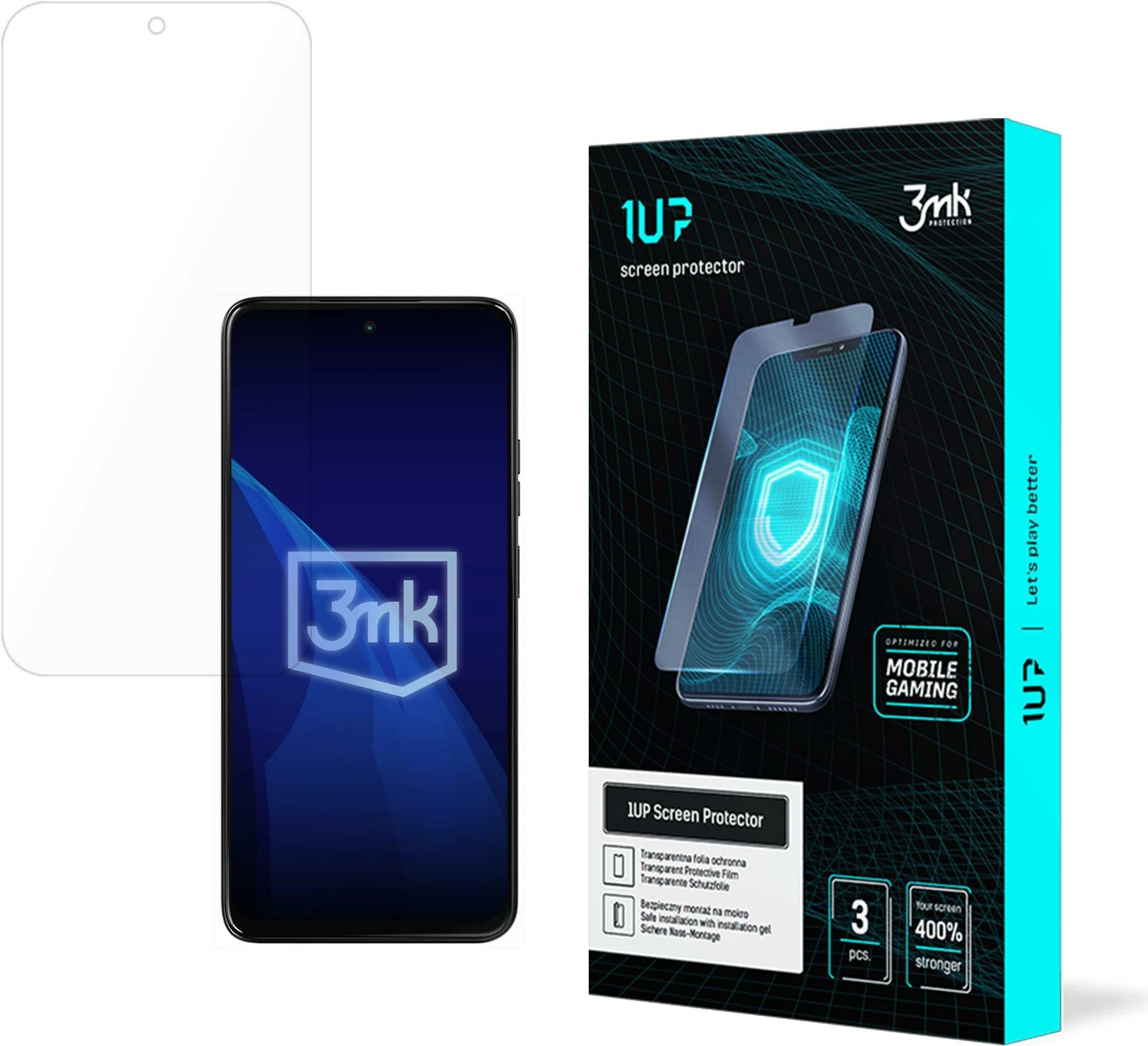 Folie mbrojtëse ekrani 3mk 1UP për Motorola Moto G87, 0.23 mm, set 3 copë