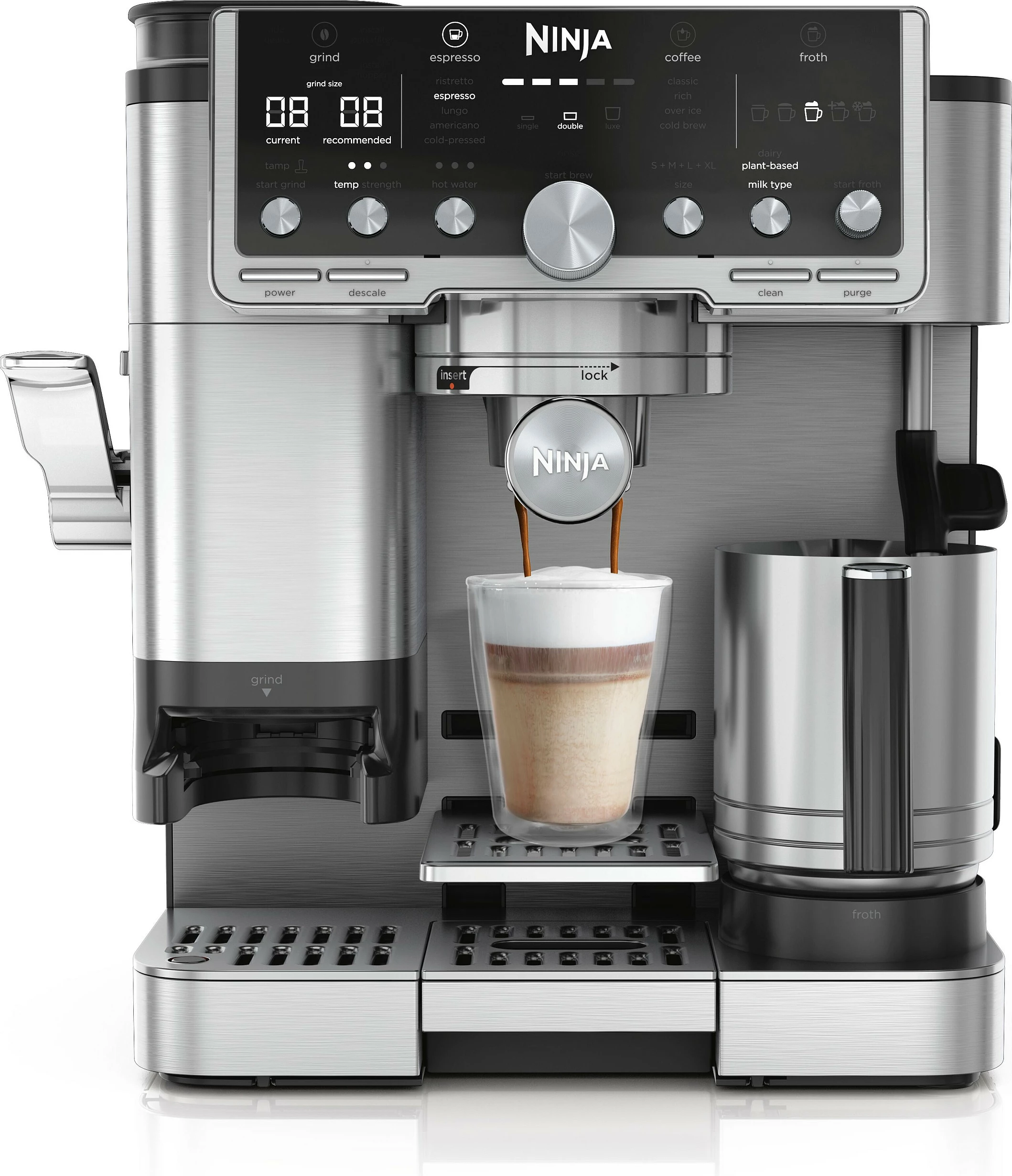 Aparat kafeje Ninja ES701EU Luxe Café Pro, countertop, inox