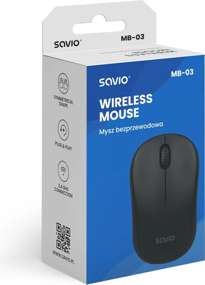 Maus pa tela Savio MB-03, USB, i zi