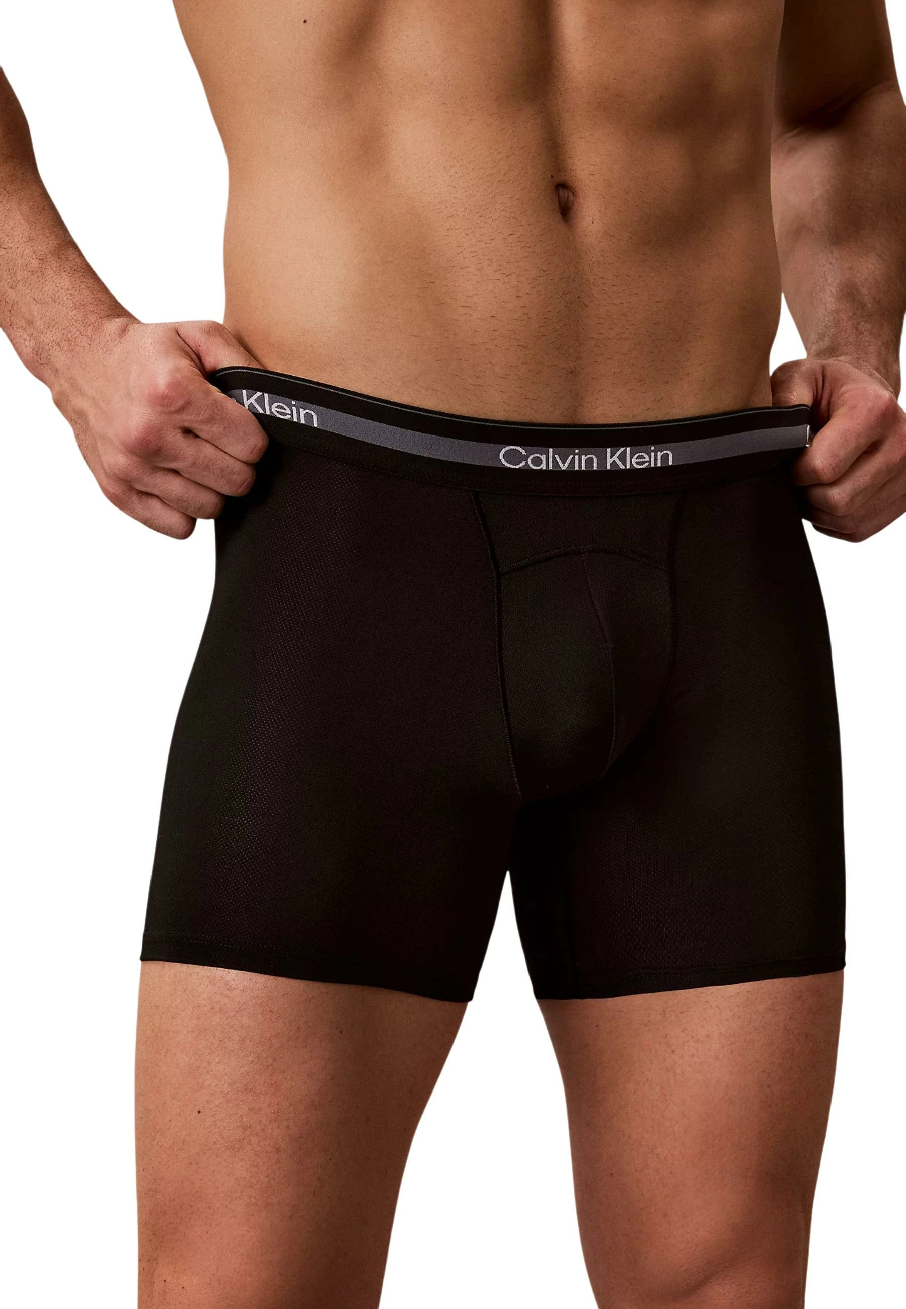 Të brendshme për meshkuj Calvin Klein Boxer Brief 3PK LV00NB4537, zeza/kafe [Madhësia: S]