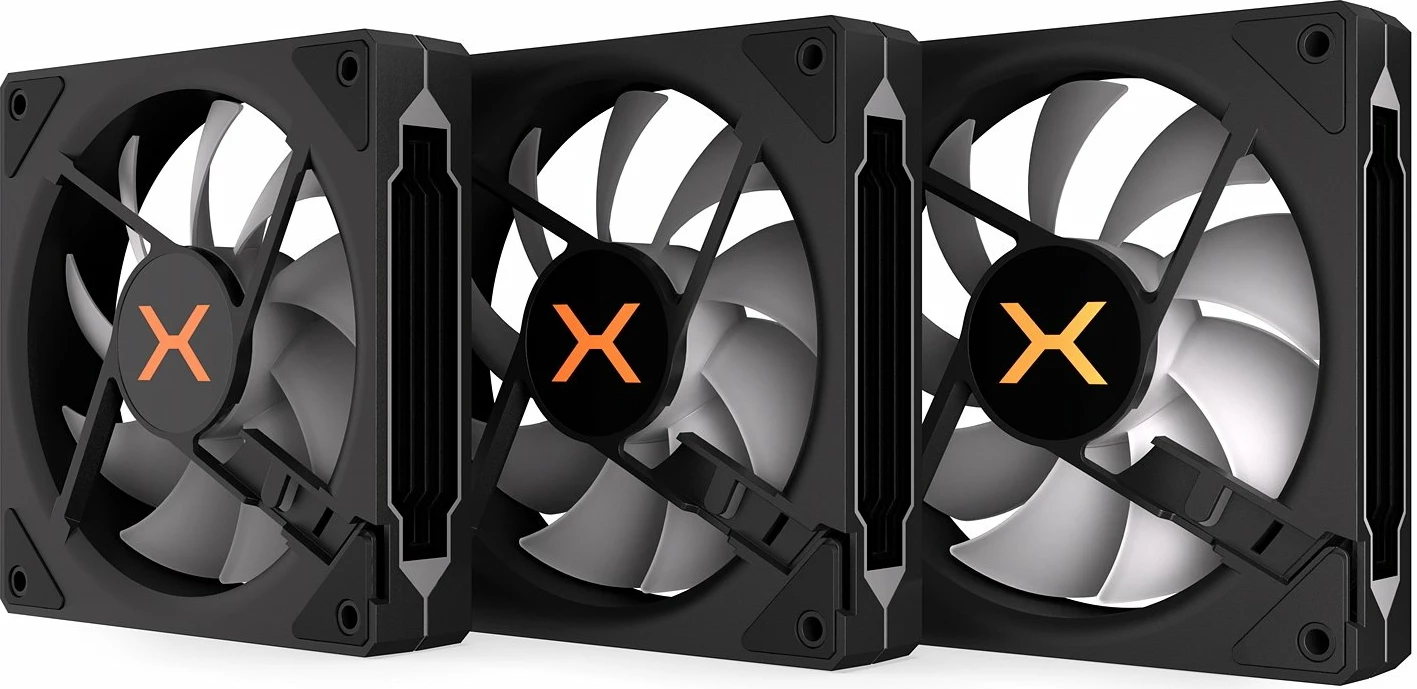 Ventilatorë PC Krux Corvus Reverse 120 ARGB 120mm PWM 1600rpm, 3-pack, zi