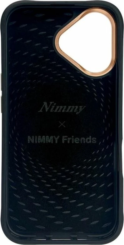 Kapak telefoni Nimmy Glasses Cool Dog MagSafe për iPhone 16, i zi