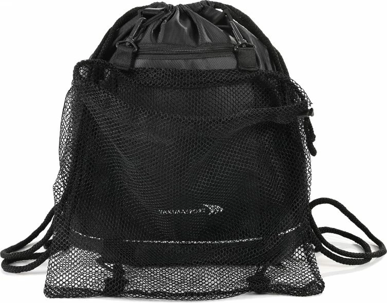 Çantë shpine sportive Yakima 100848 me rrjetë për top, e zezë