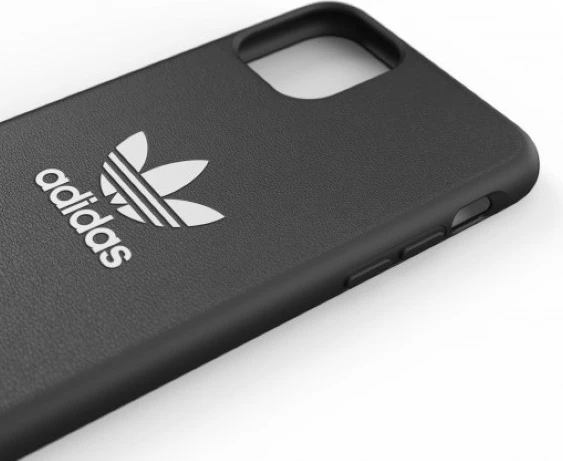 Mbështjellës Adidas OR Molded Case Basic për iPhone 11 Pro Max, zi dhe bardhë