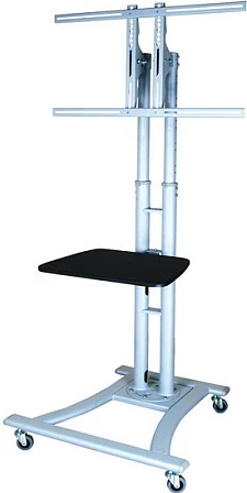 Mbajtës TV/LCD me rrota VALUE, 27-60", deri 50 kg, VESA 800x400, argjendtë