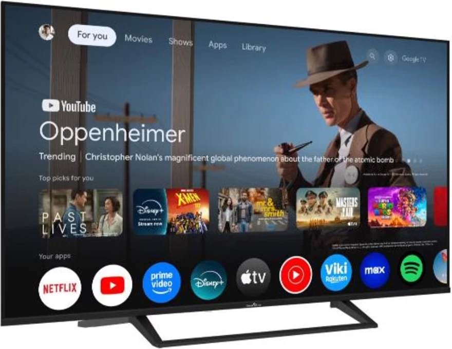 Televizor Smart TV SmartTech 50QG06K QLED 4K UHD 50\" Google TV, e zezë