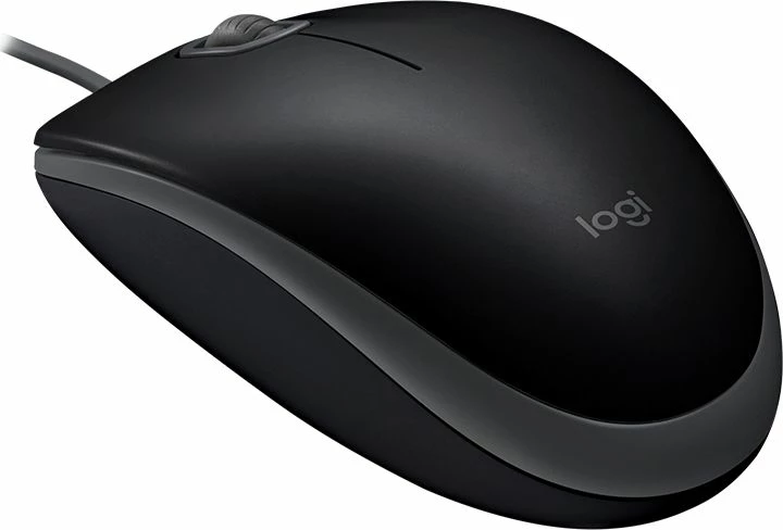 Maus Logitech B110 Silent (910-005508), me kabllo USB, 1000 dpi, 3 butona, i zi