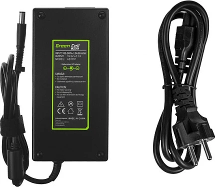 Adapter laptopi Green Cell PRO 150W 19.5V 7.7A, për HP EliteBook/ZBook, i zi