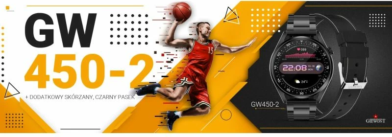 Smartwatch Giewont për meshkuj, i zi