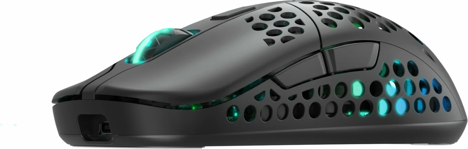 Maus Cherry XTRFY M42 RGB, Ambidextrous, Optical, RF Wireless + USB Type-C, 19000 DPI, Bardhë