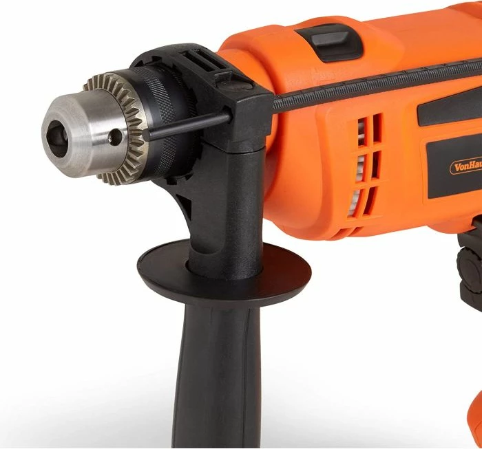 Burmashinë goditëse (rotary hammer) VONHAUS 3500151 710W, mandrinë 13mm, 0-2600 rpm, set me 9 shpona + kuti, portokalli/zi