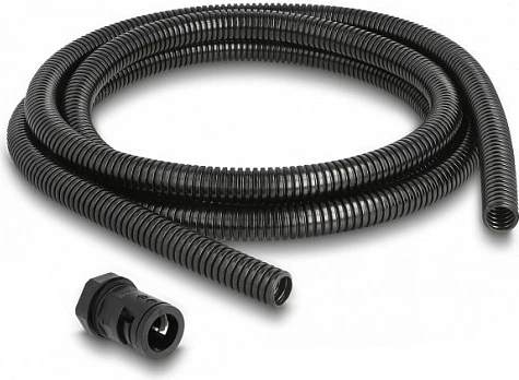 Mbështjellës mbrojtës kabllosh DeLOCK, 2 m x 13 mm, me 2x lidhës PG9, i zi