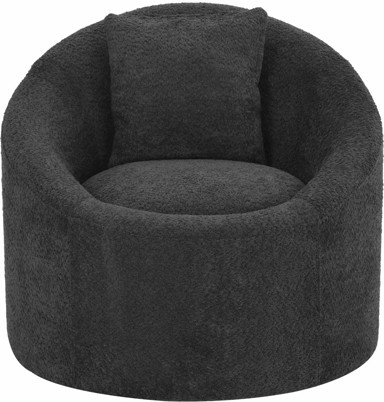 Fotelje rrotulluese SOFTY, ngjyrë gri e errët, 80x80x77