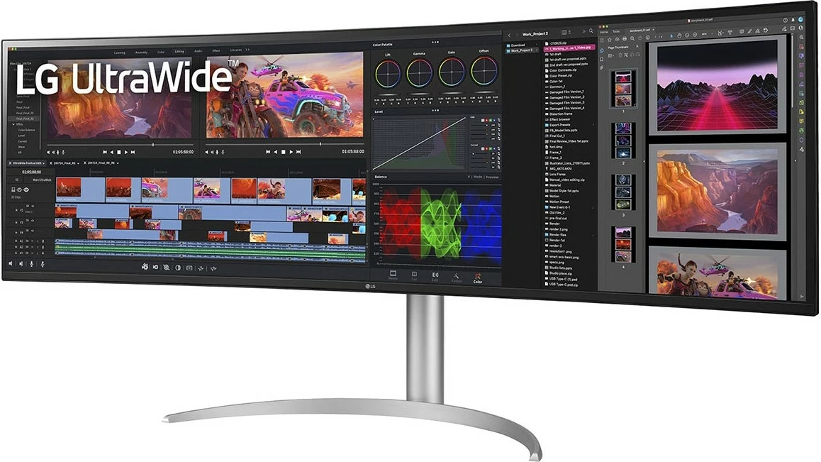 Monitor LG 49BQ95C-W, 49", 5120 x 1440, UltraWide Dual QHD, Bardhë