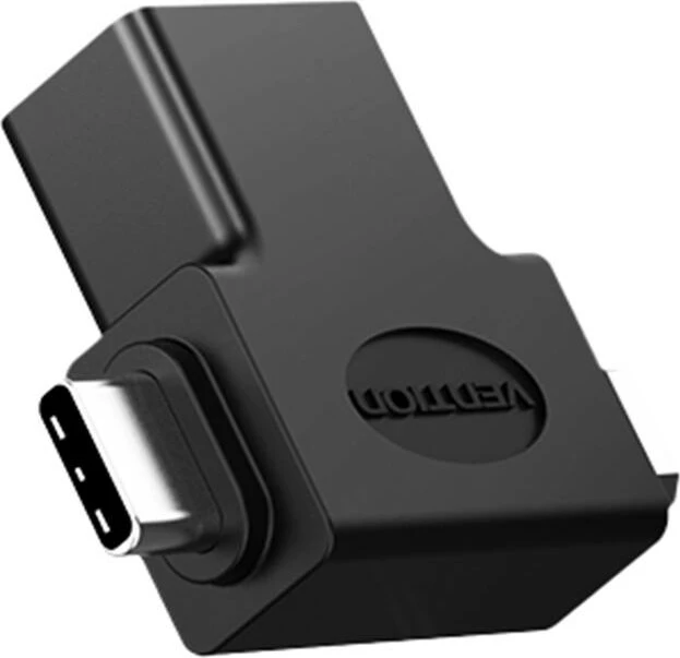 Adapter OTG Vention CDIB0, USB 3.0 në USB-C dhe Micro USB, i zi