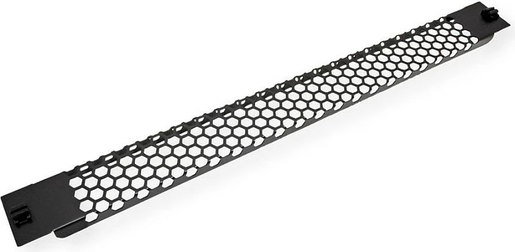 Panel i verbër ventilues VALUE 26.99.0002, 1U, çelik, i zi