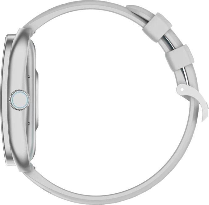 Smartwatch Colmi P86 1.93" AMOLED, Always On Display, thirrje me Bluetooth, 100+ sporte, SpO2/Presion i gjakut, bateri 400 mAh, argjendtë
