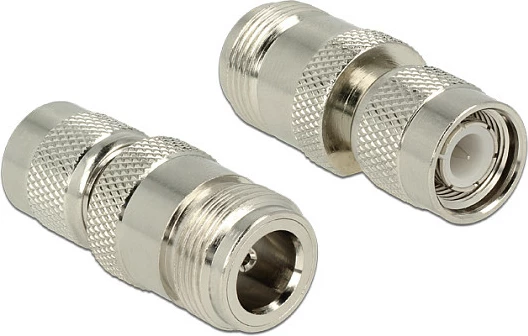 Adapter RF DeLOCK 89573, TNC mashkull në N-type femër, 50Ω, argjendtë